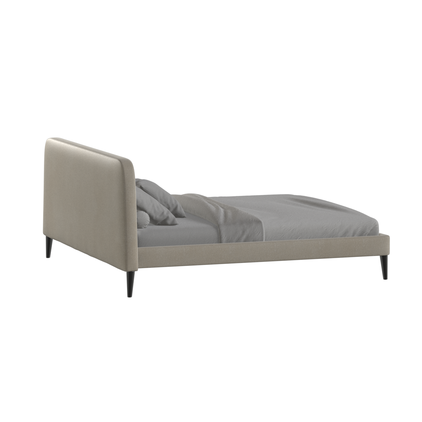 Lit double Selma avec capitonnage vertical profond