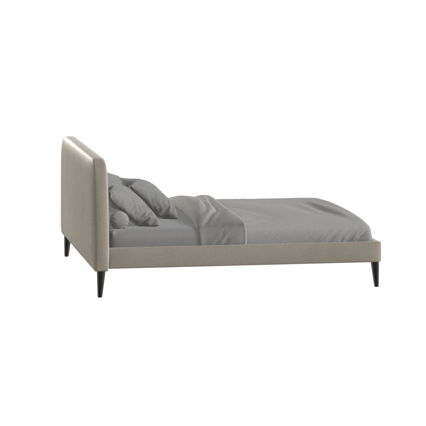 Lit double Selma avec capitonnage vertical profond