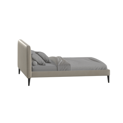 Lit double Selma avec capitonnage vertical profond