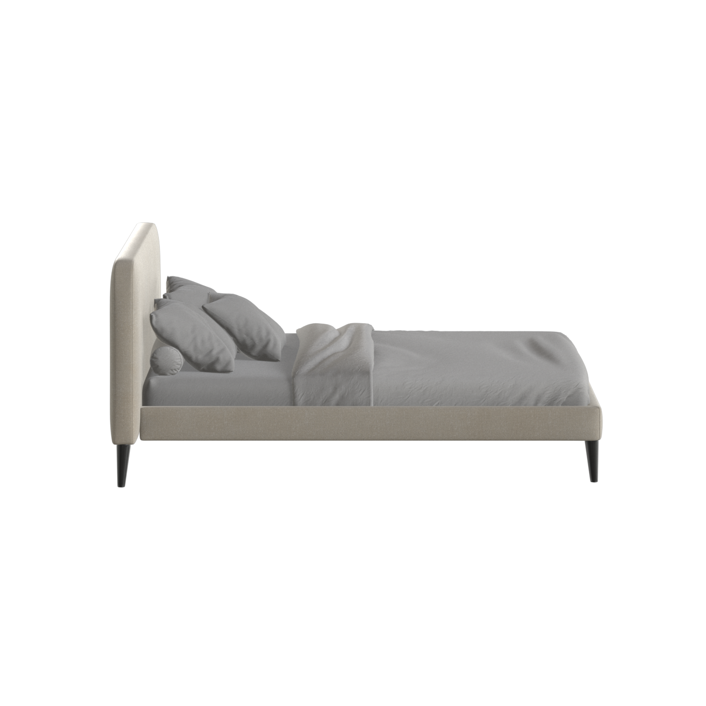 Lit double Selma avec capitonnage vertical profond