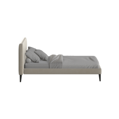 Lit double Selma avec capitonnage vertical profond