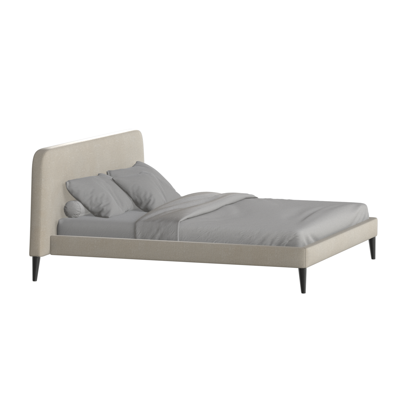 Lit double Selma avec capitonnage vertical profond