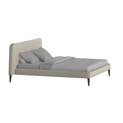 Lit double Selma avec capitonnage vertical profond