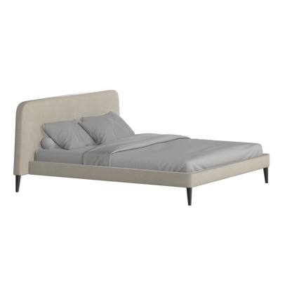Lit double Selma avec capitonnage vertical profond