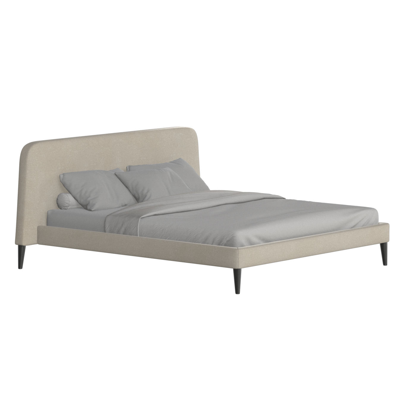 Lit double Selma avec capitonnage vertical profond