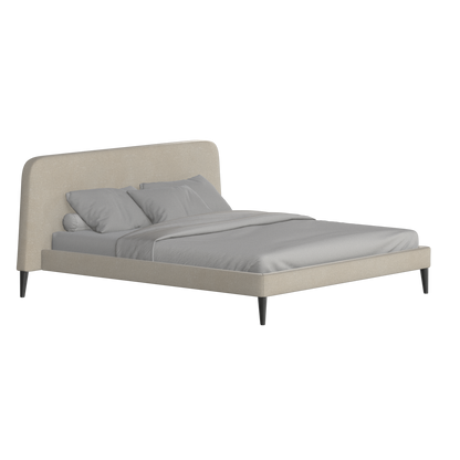 Lit double Selma avec capitonnage vertical profond