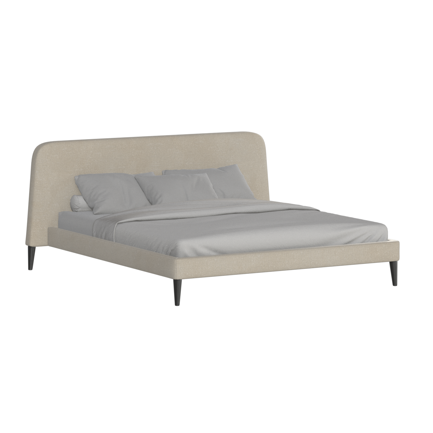 Lit double Selma avec capitonnage vertical profond