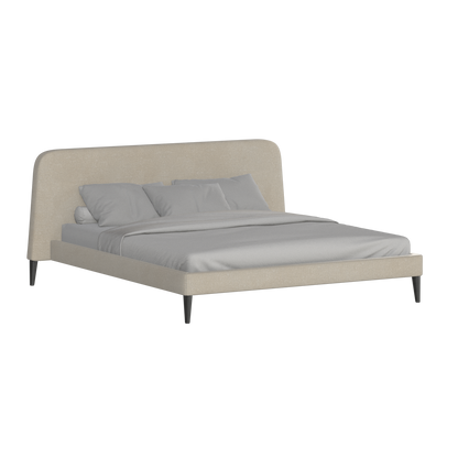 Lit double Selma avec capitonnage vertical profond
