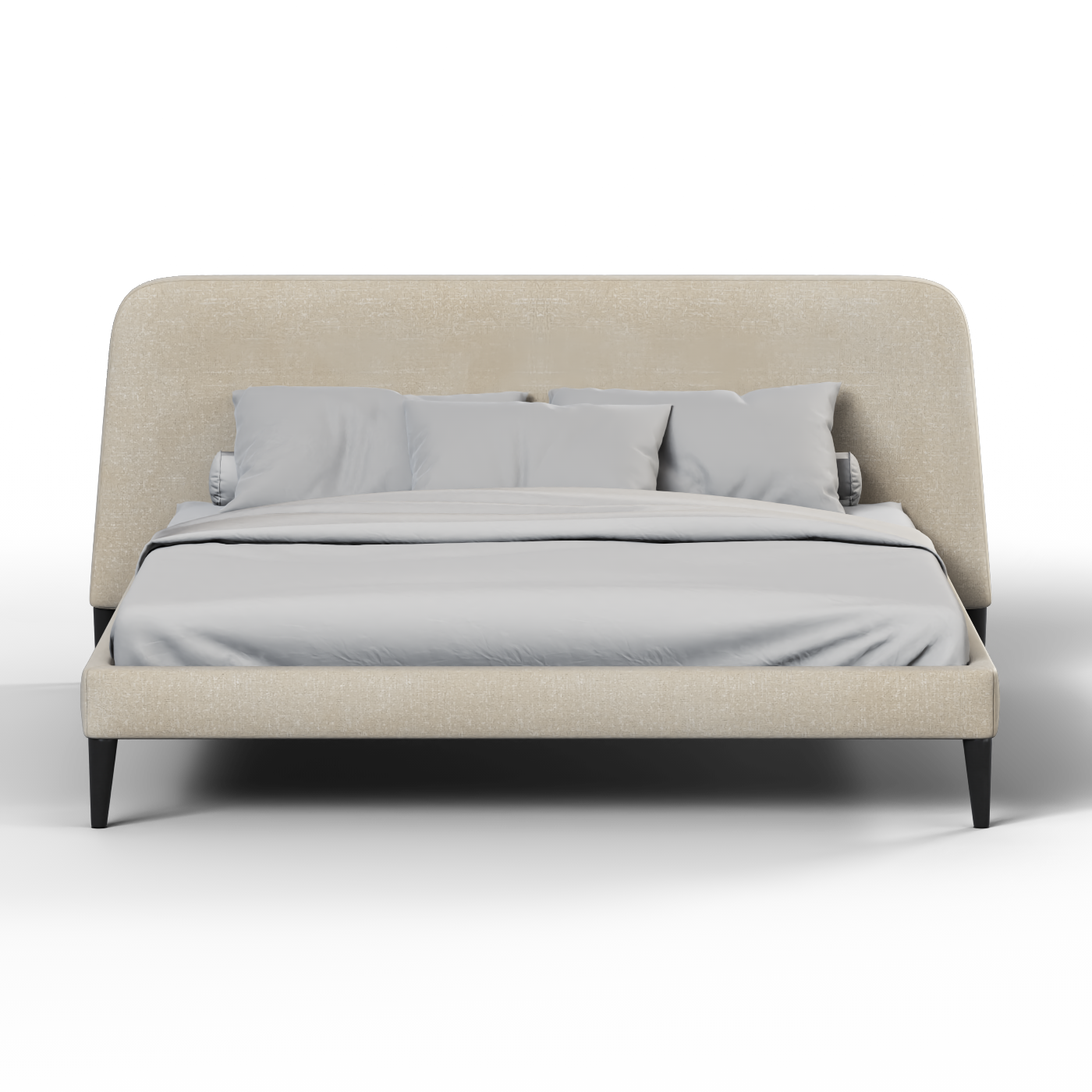 Lit double Selma avec capitonnage vertical profond