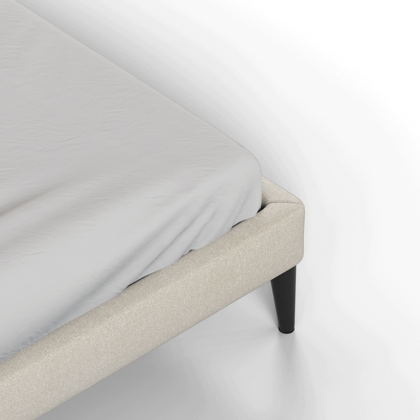 Lit double Selma avec capitonnage vertical profond