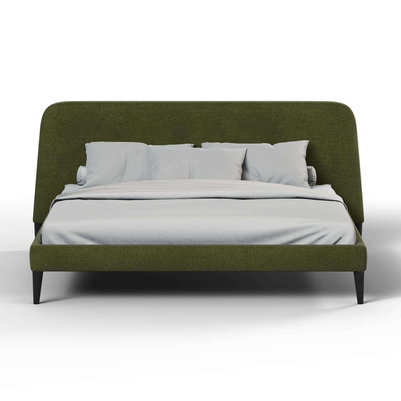 Lit double Selma avec capitonnage vertical profond