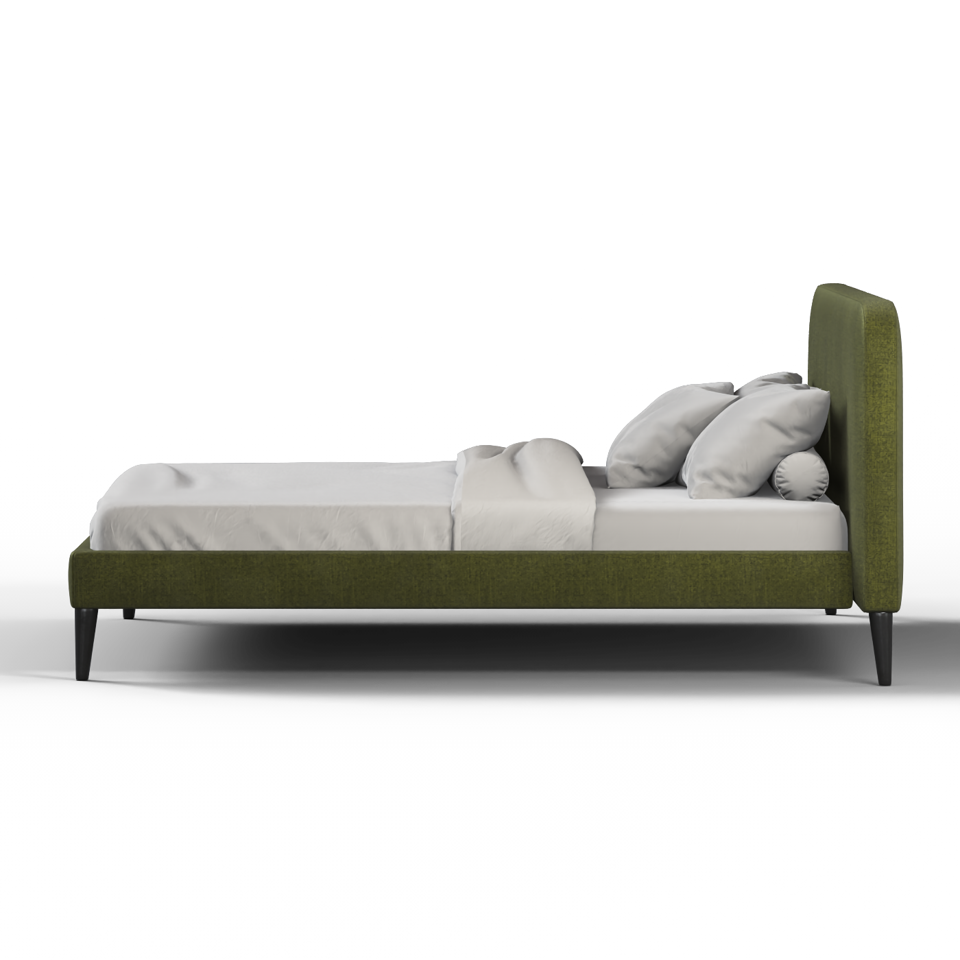 Lit double Selma avec capitonnage vertical profond