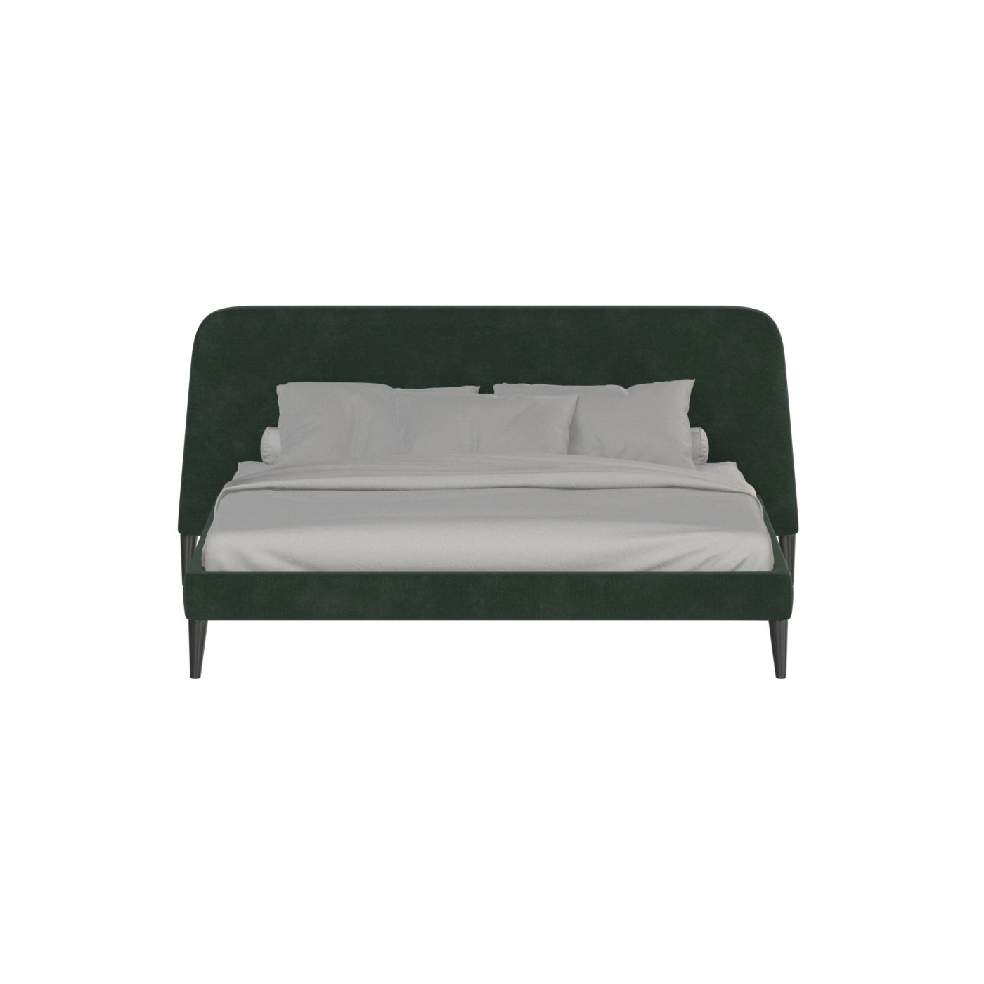 Lit double Selma avec capitonnage vertical profond