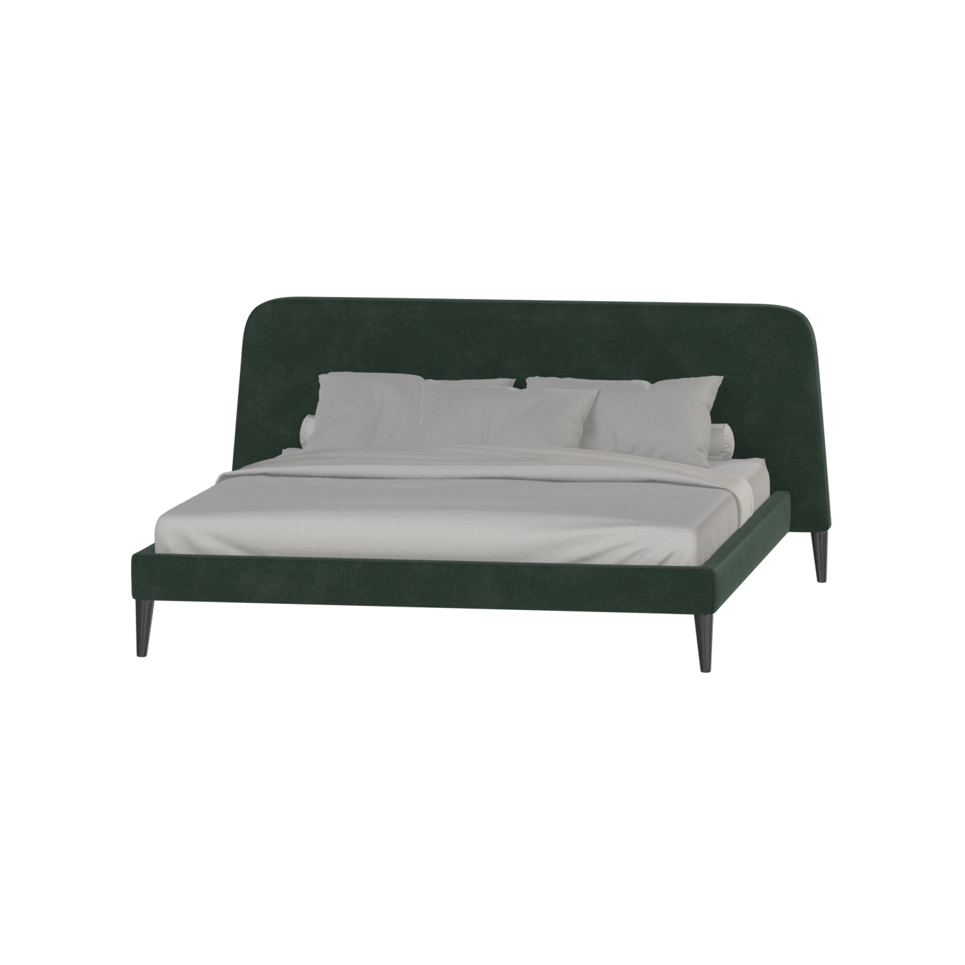 Lit double Selma avec capitonnage vertical profond