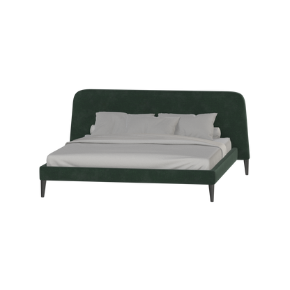 Lit double Selma avec capitonnage vertical profond