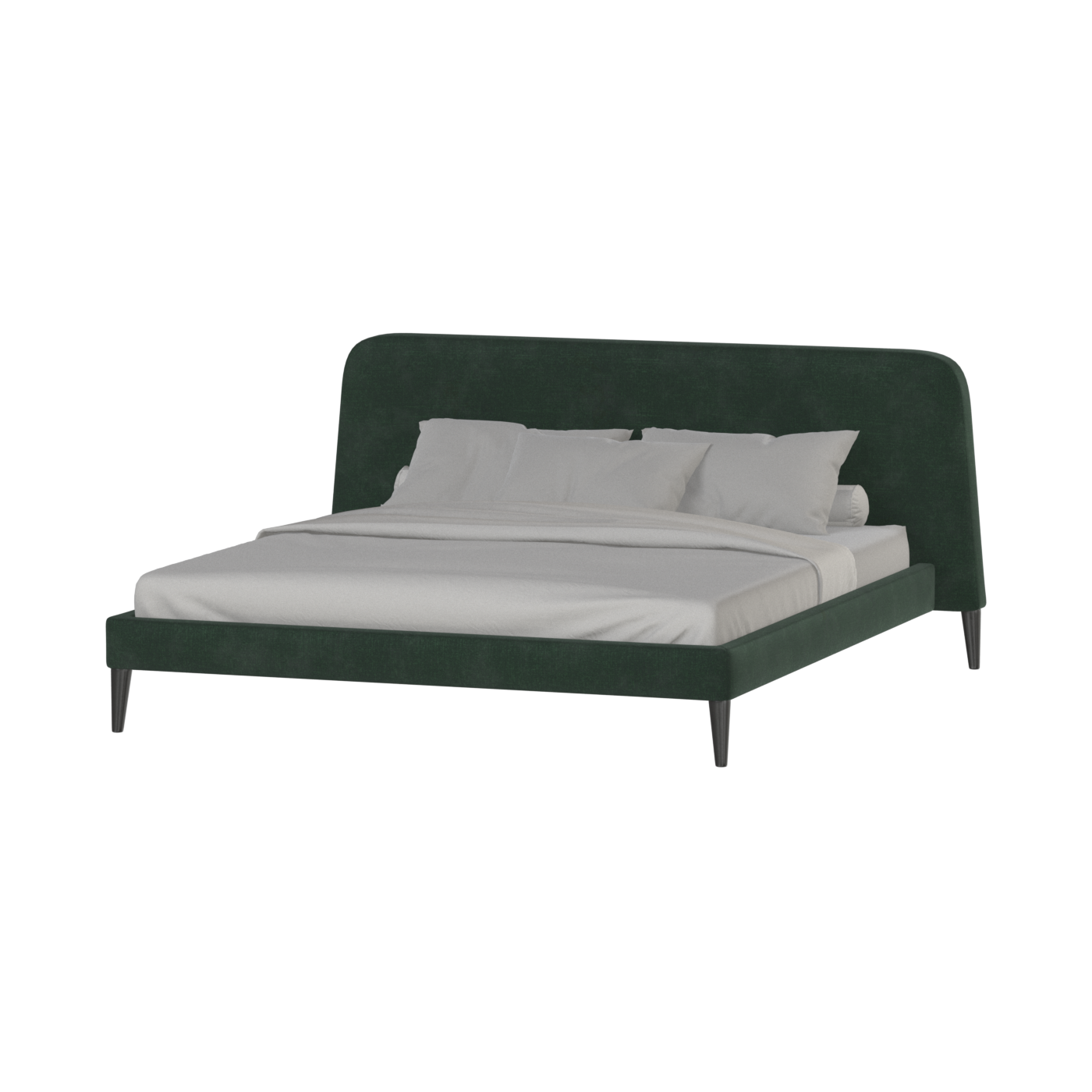 Lit double Selma avec capitonnage vertical profond