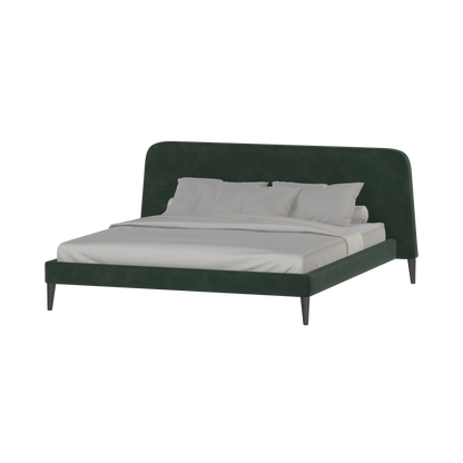 Lit double Selma avec capitonnage vertical profond