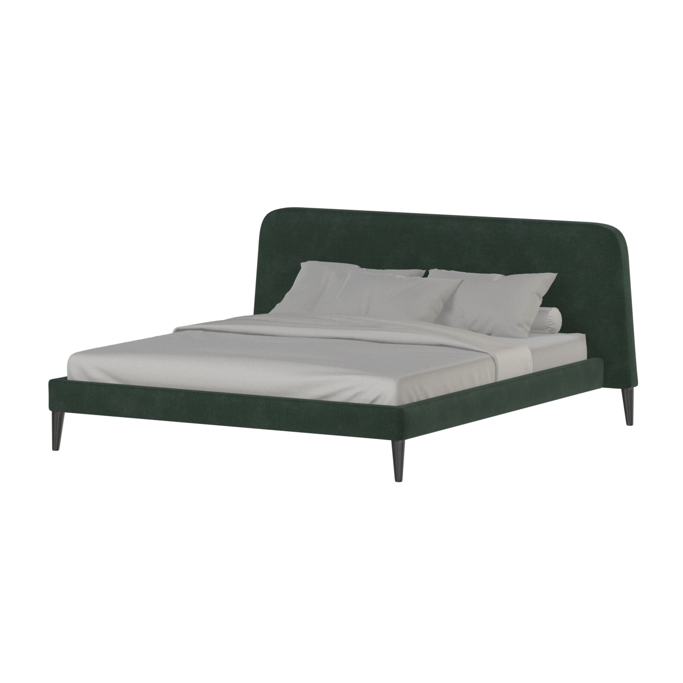 Lit double Selma avec capitonnage vertical profond