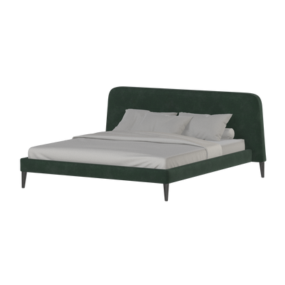 Lit double Selma avec capitonnage vertical profond