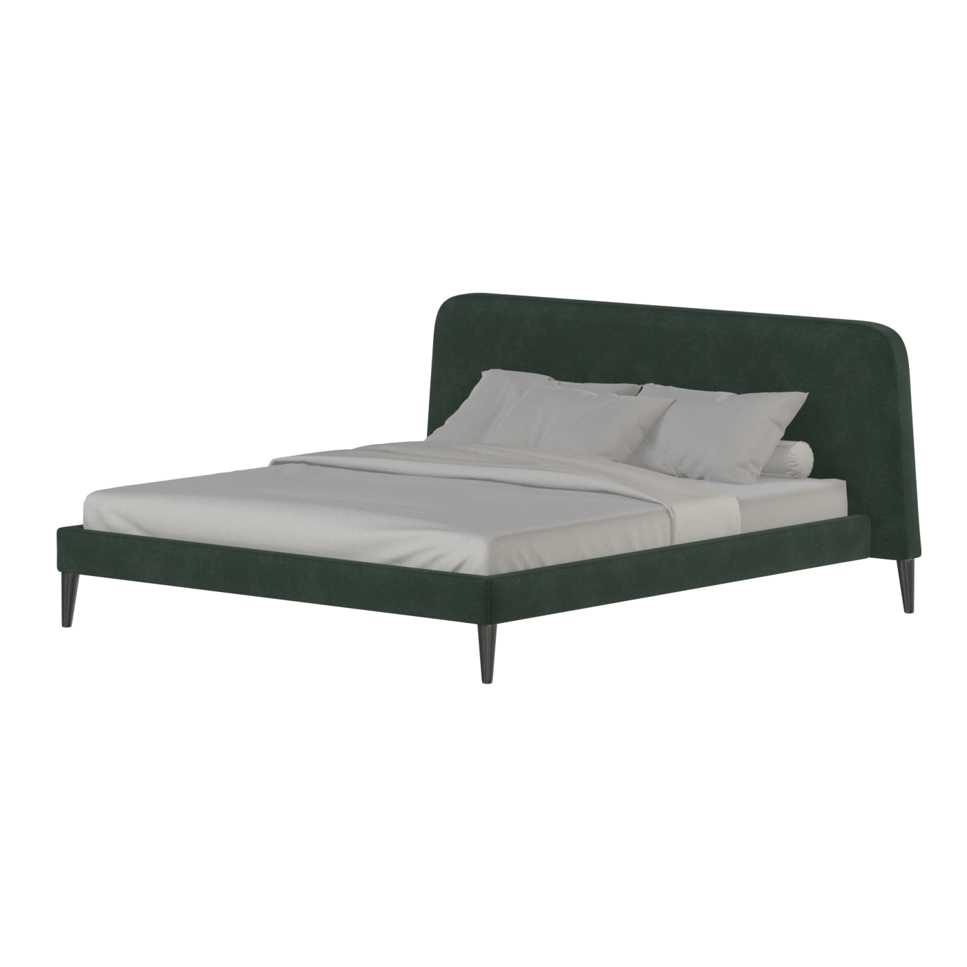 Lit double Selma avec capitonnage vertical profond