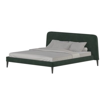 Lit double Selma avec capitonnage vertical profond