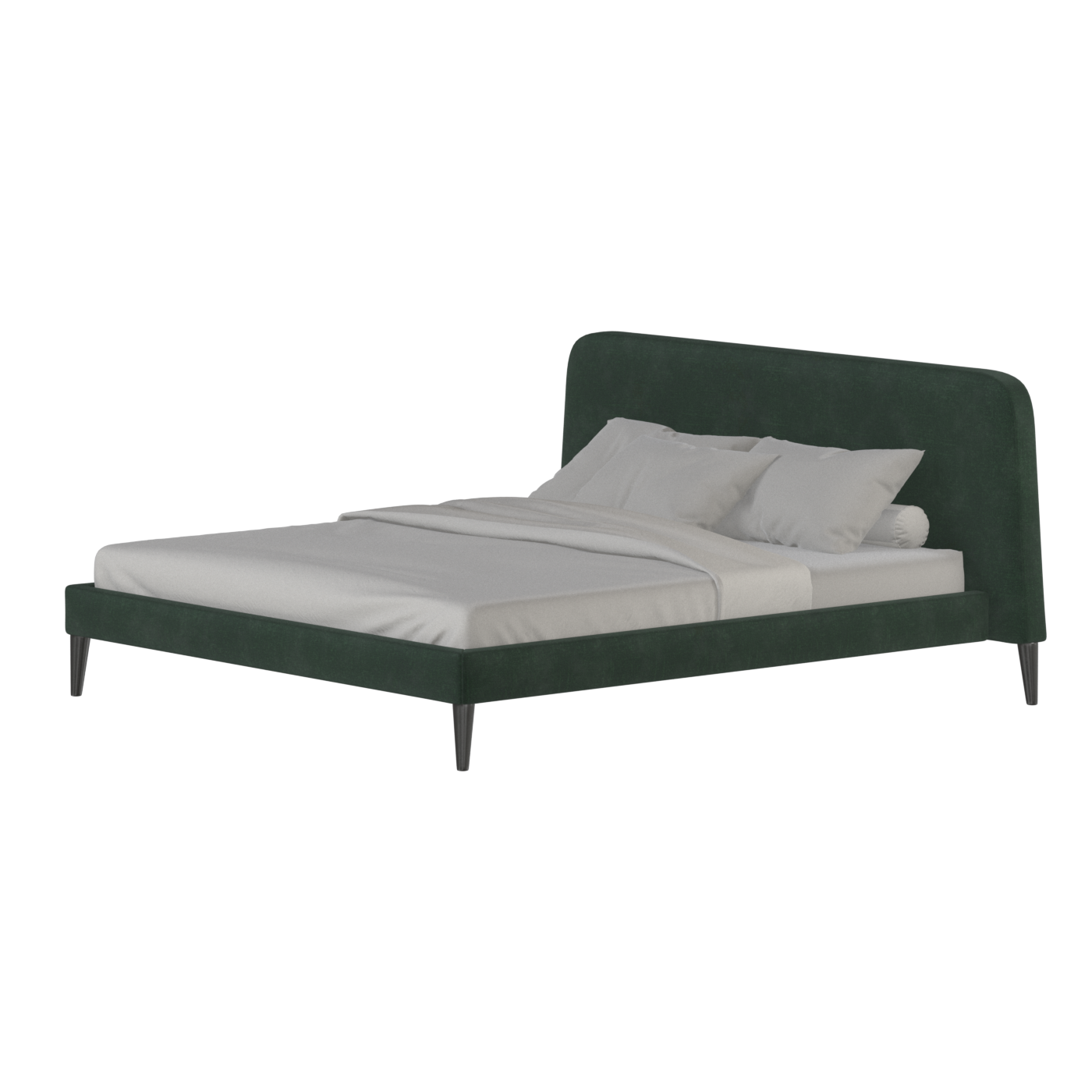 Lit double Selma avec capitonnage vertical profond