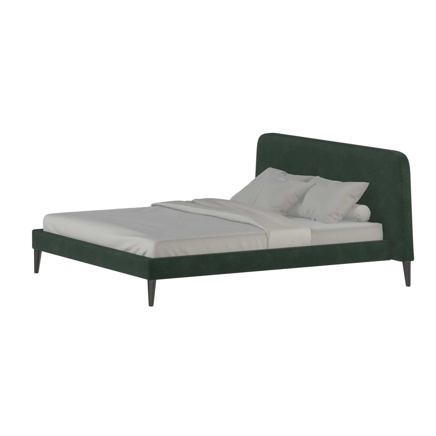 Lit double Selma avec capitonnage vertical profond
