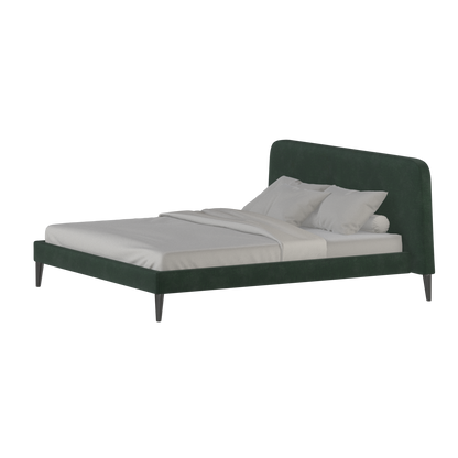 Lit double Selma avec capitonnage vertical profond