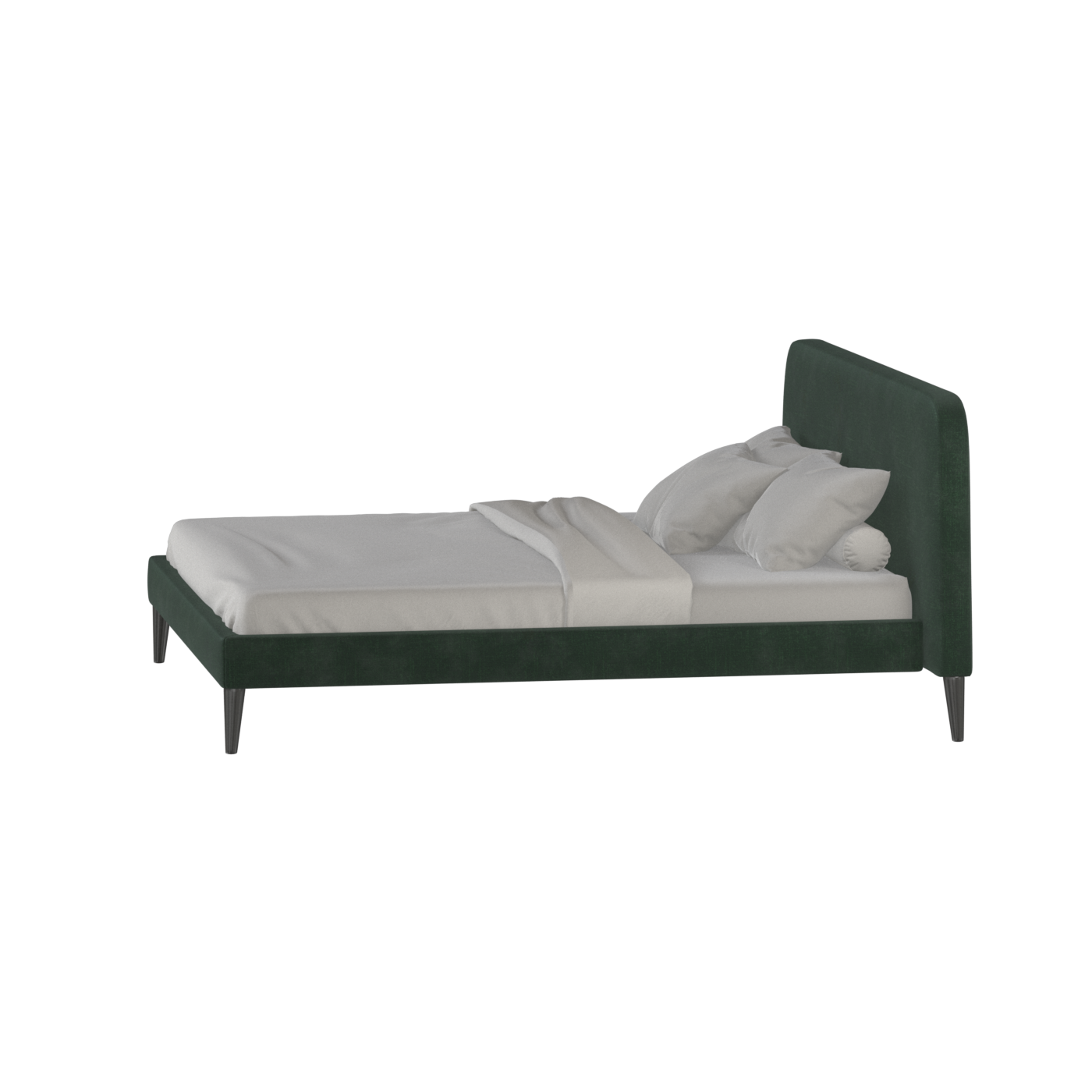 Lit double Selma avec capitonnage vertical profond