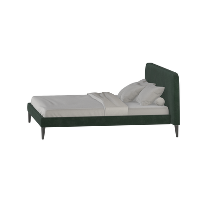 Lit double Selma avec capitonnage vertical profond