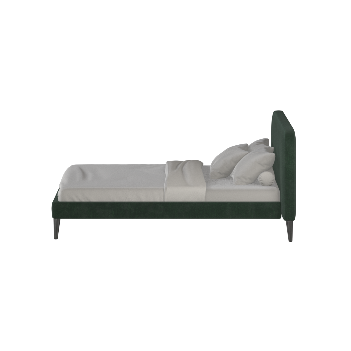 Lit double Selma avec capitonnage vertical profond