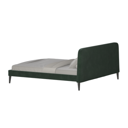 Lit double Selma avec capitonnage vertical profond