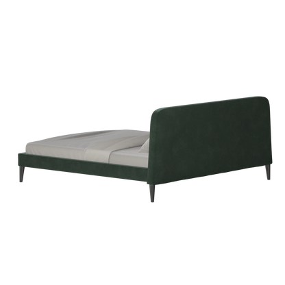 Lit double Selma avec capitonnage vertical profond