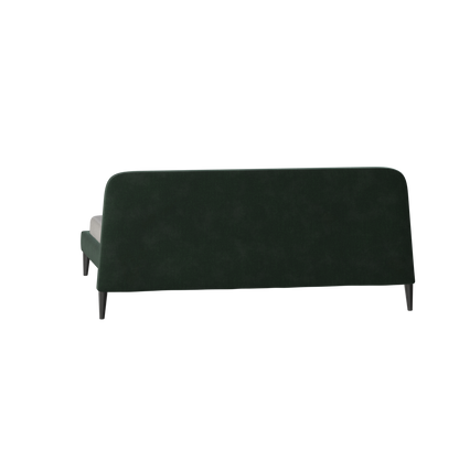 Lit double Selma avec capitonnage vertical profond