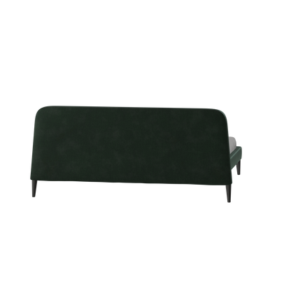 Lit double Selma avec capitonnage vertical profond