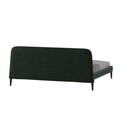 Lit double Selma avec capitonnage vertical profond