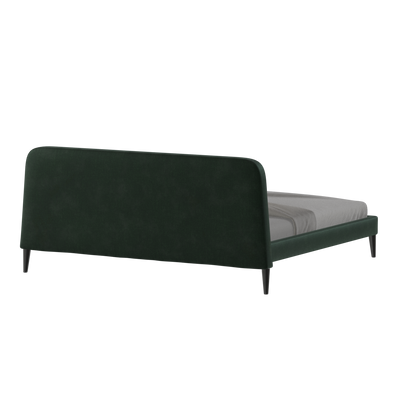 Lit double Selma avec capitonnage vertical profond