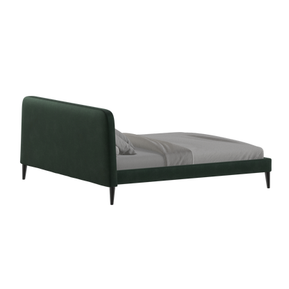 Lit double Selma avec capitonnage vertical profond