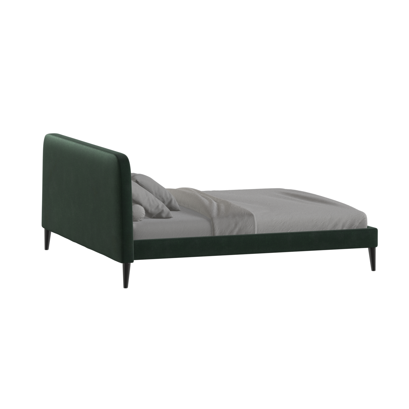 Lit double Selma avec capitonnage vertical profond