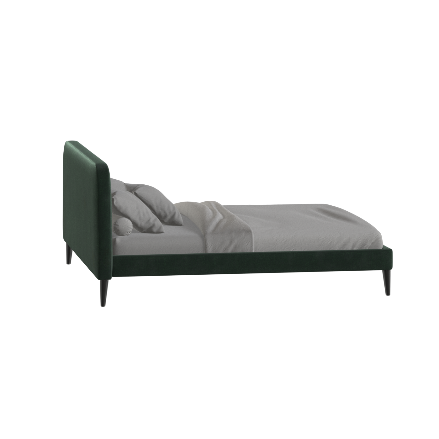 Lit double Selma avec capitonnage vertical profond