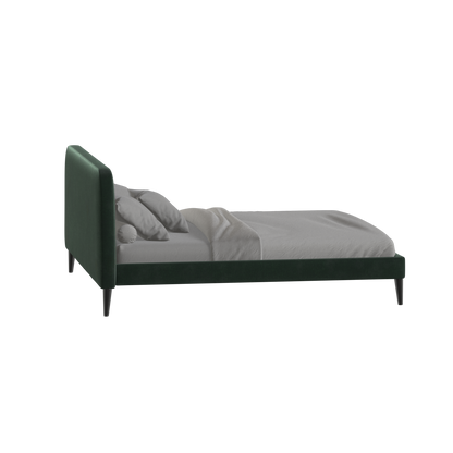 Lit double Selma avec capitonnage vertical profond