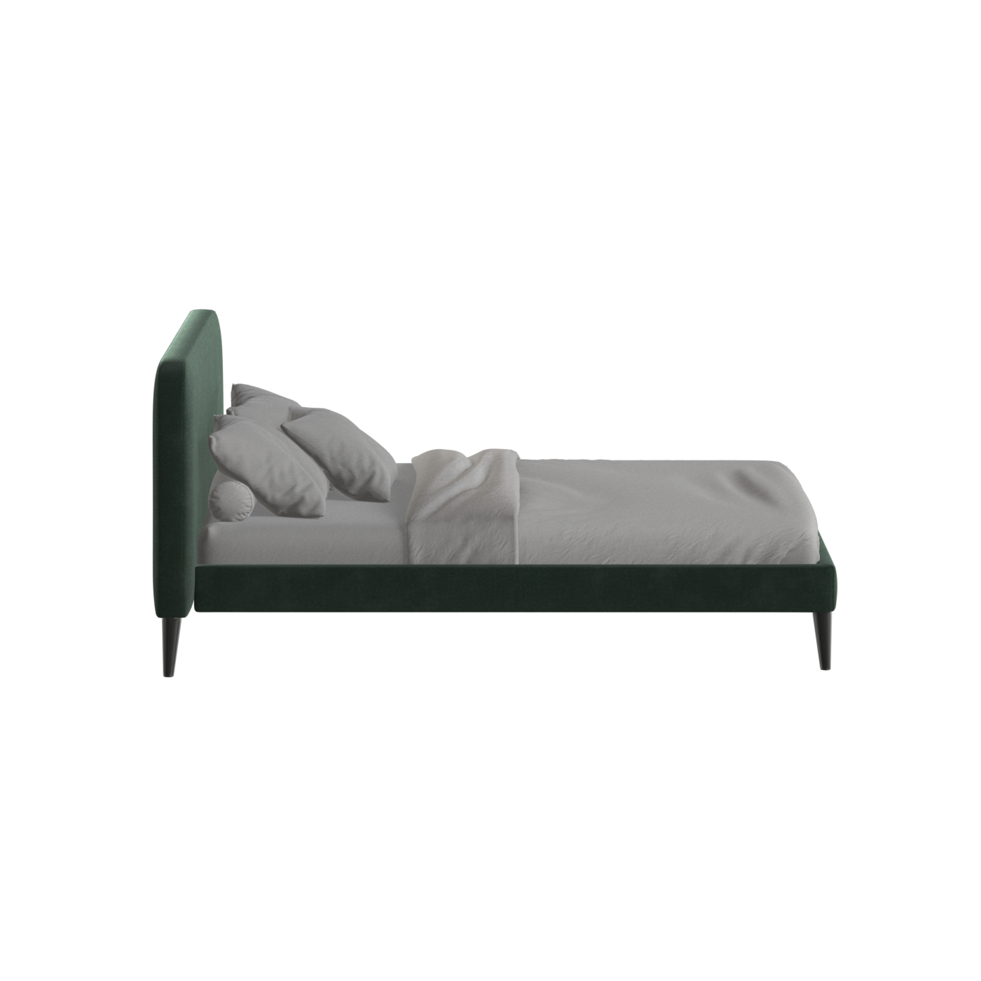 Lit double Selma avec capitonnage vertical profond
