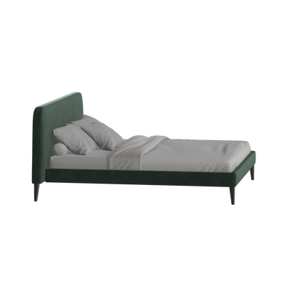Lit double Selma avec capitonnage vertical profond