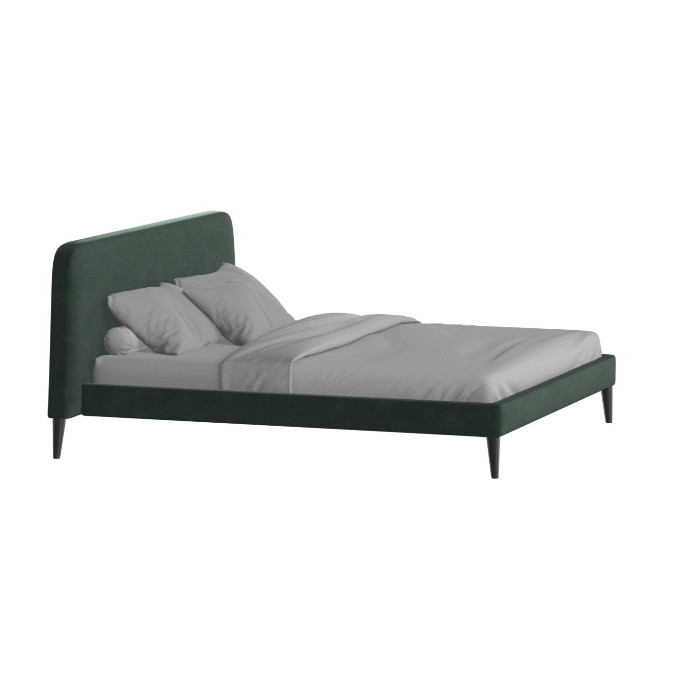 Lit double Selma avec capitonnage vertical profond