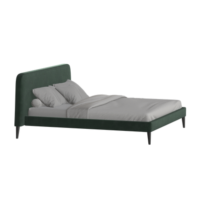 Lit double Selma avec capitonnage vertical profond