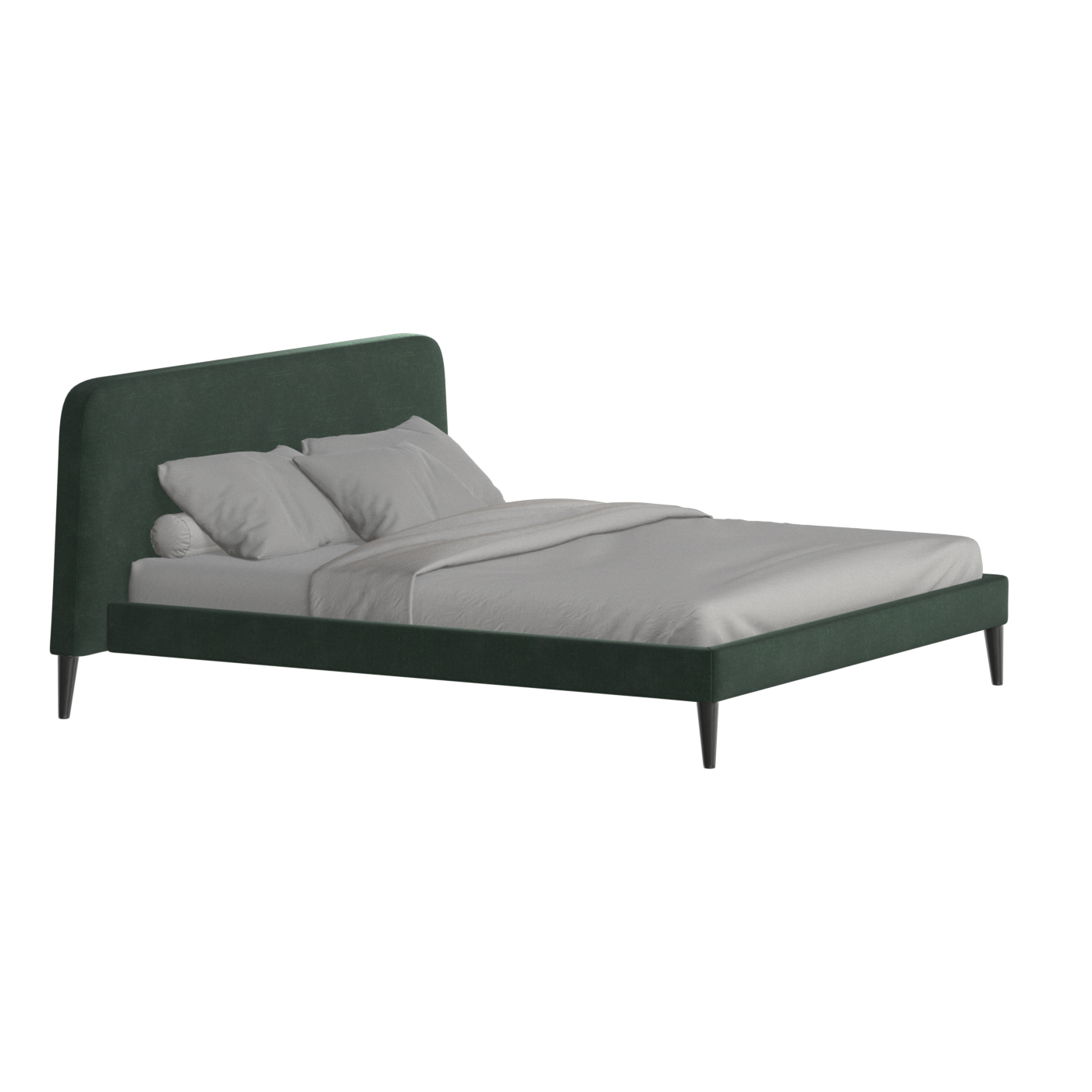 Lit double Selma avec capitonnage vertical profond