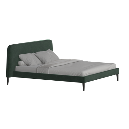 Lit double Selma avec capitonnage vertical profond