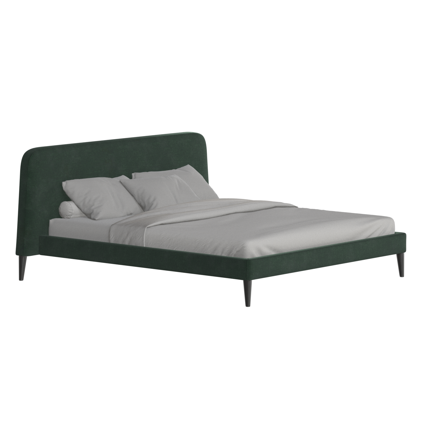 Lit double Selma avec capitonnage vertical profond
