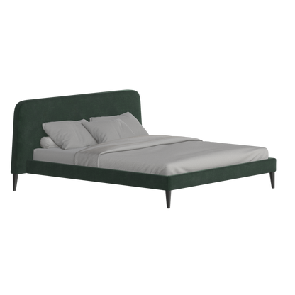 Lit double Selma avec capitonnage vertical profond