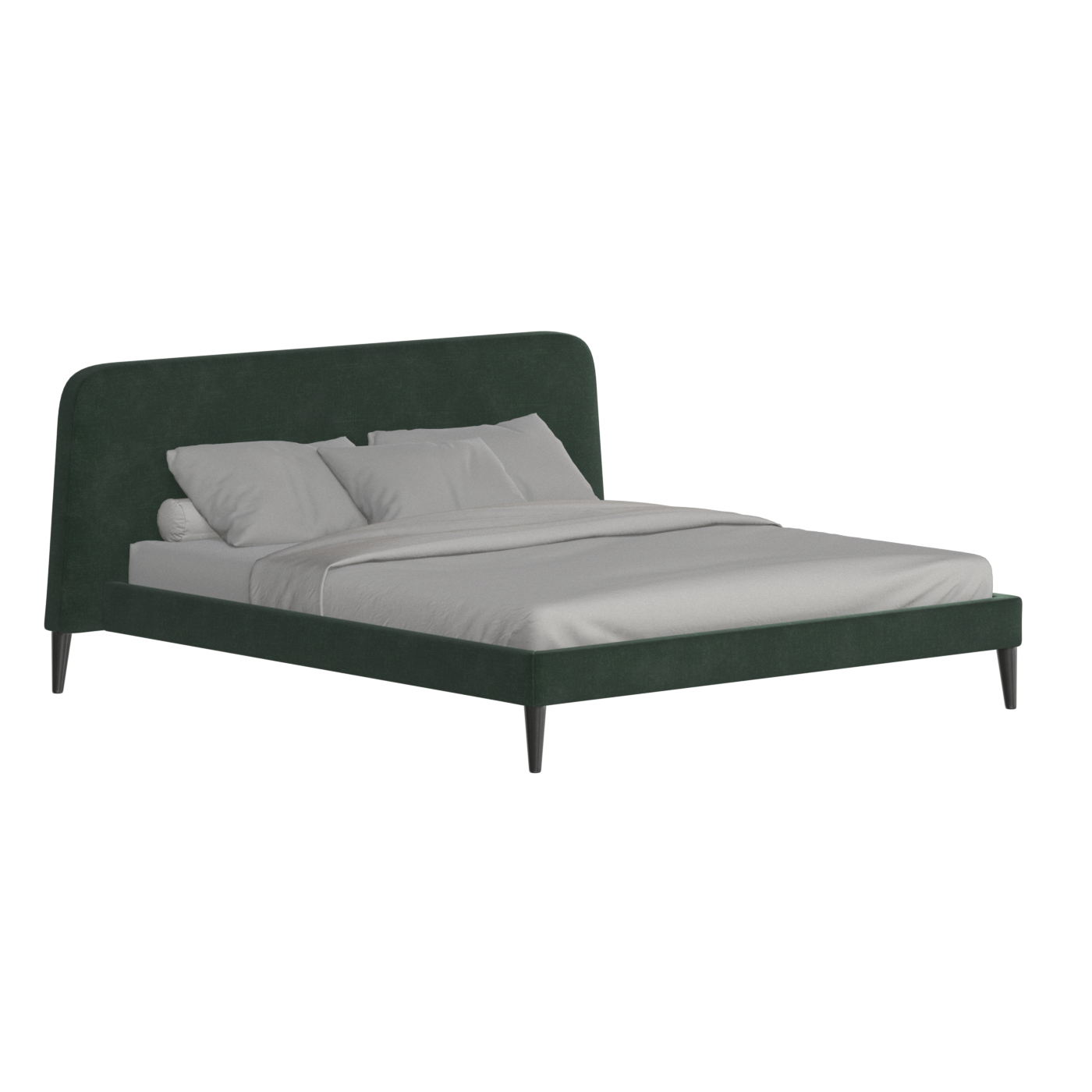 Lit double Selma avec capitonnage vertical profond